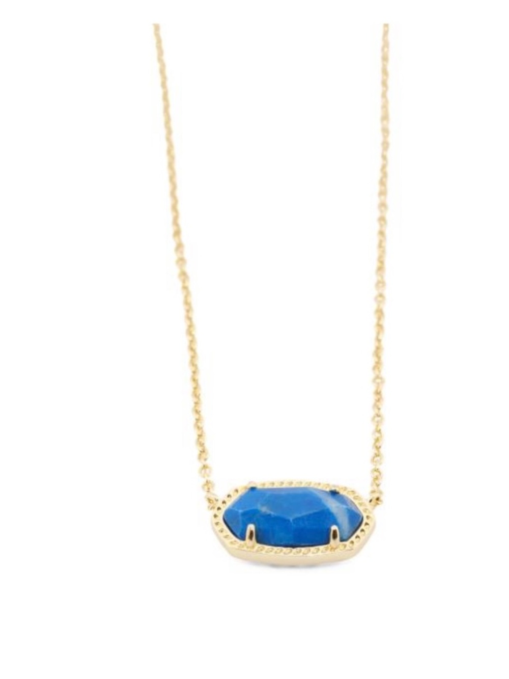 Kendra Scott Gold Elisa Cobalt Howlite Necklace